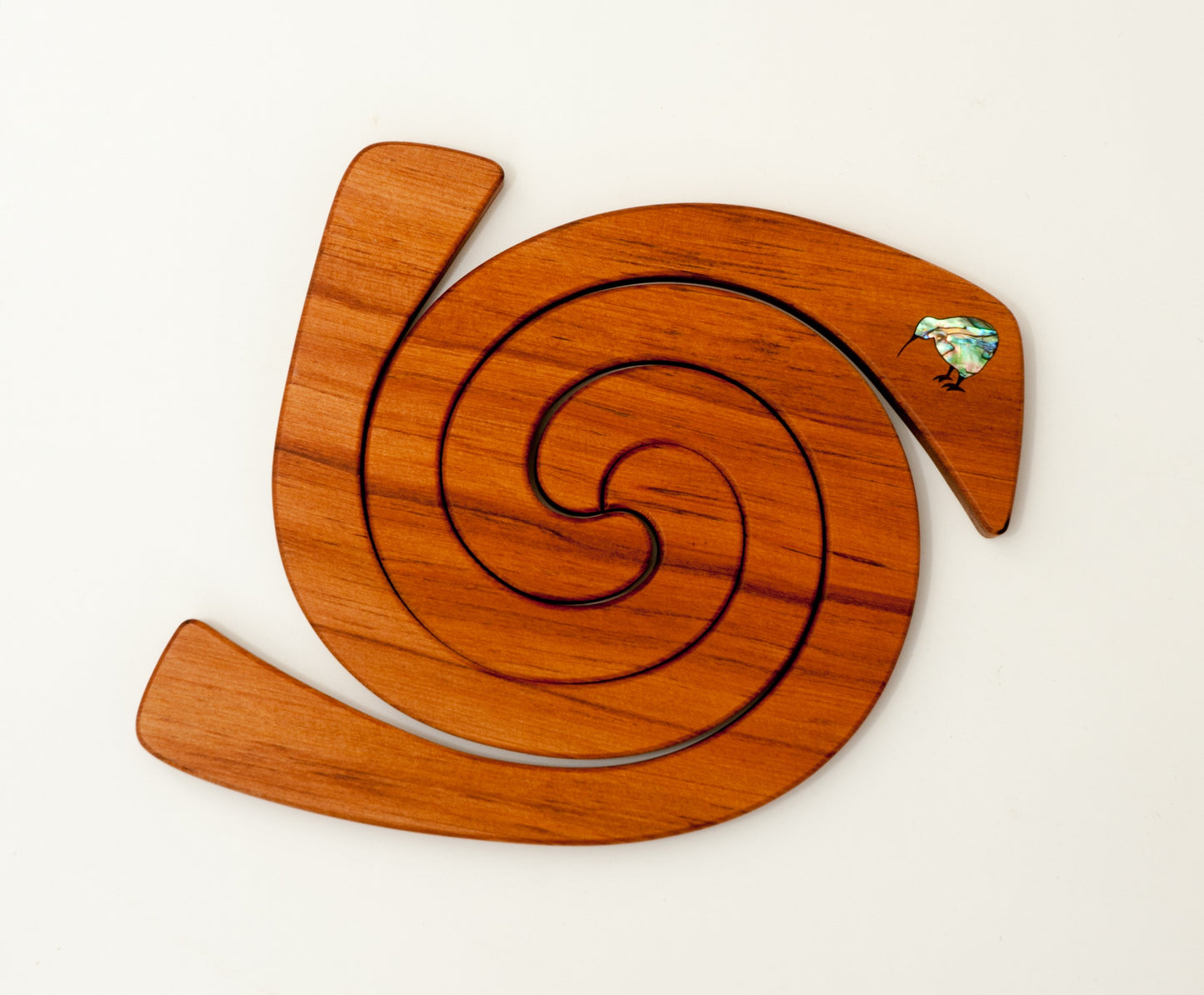Rimu or Kauri Tablemat 3 in 1 - Paua Kiwi