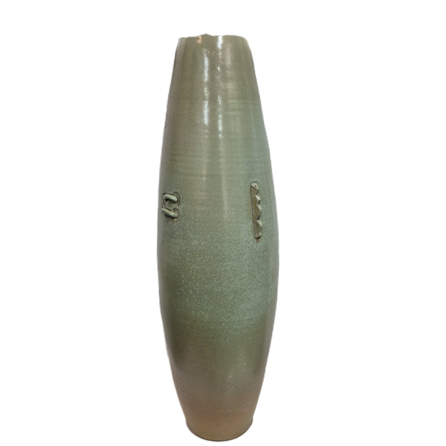 Tall Thrown Vase - Green