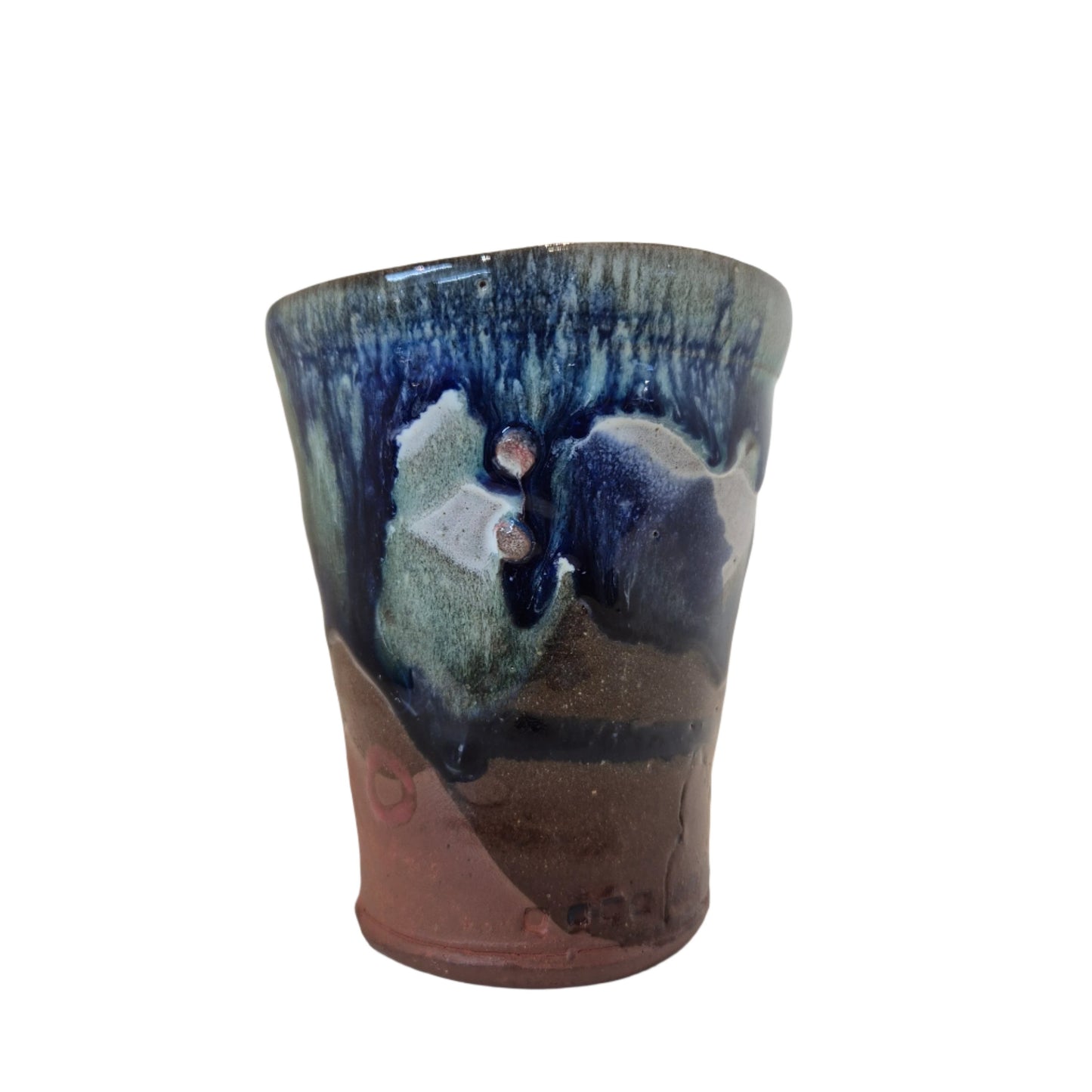 Blue Splash Glaze Beaker