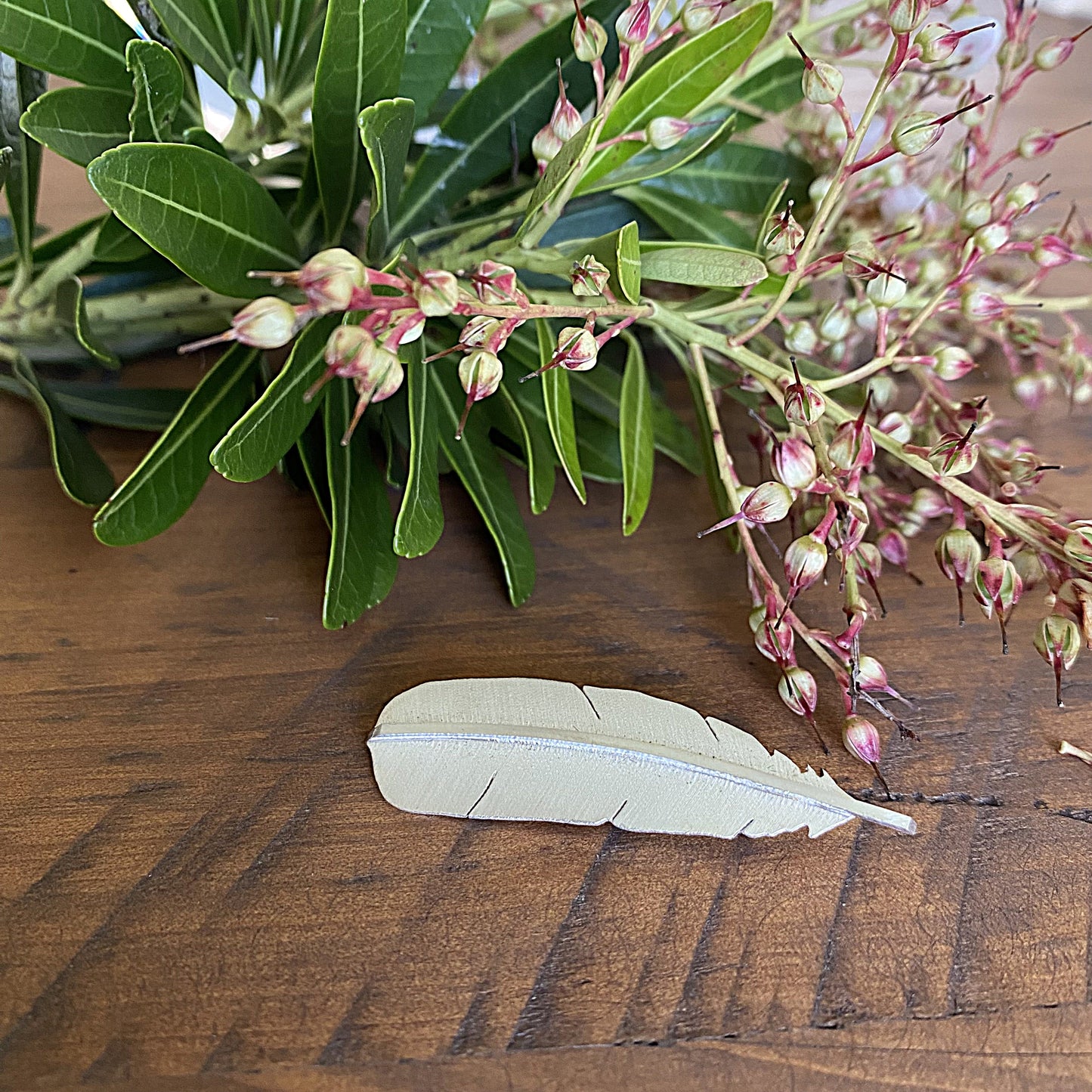 Huia Feather Brooch