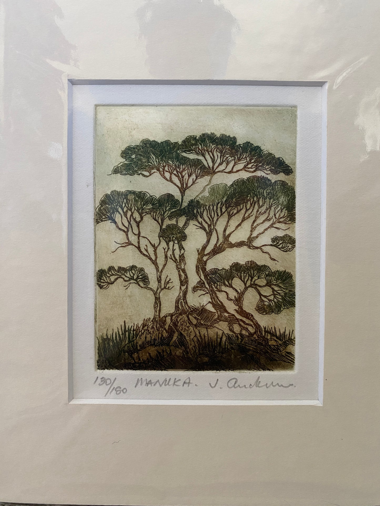 Etching on paper