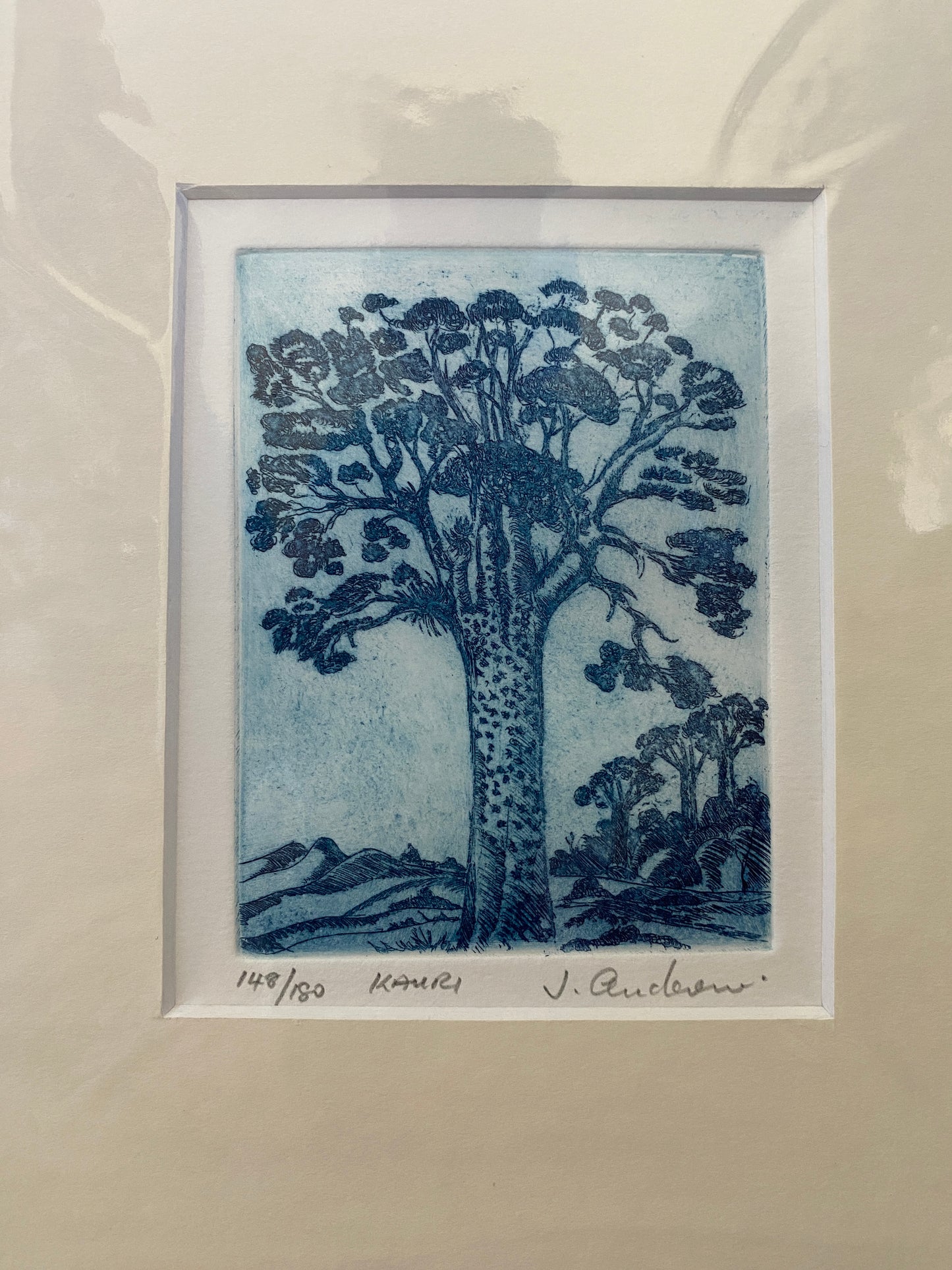 Etching on paper