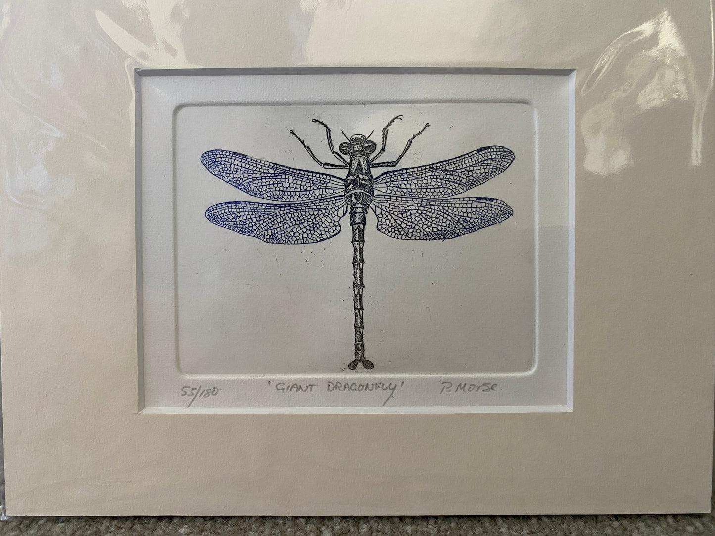 Etching on paper