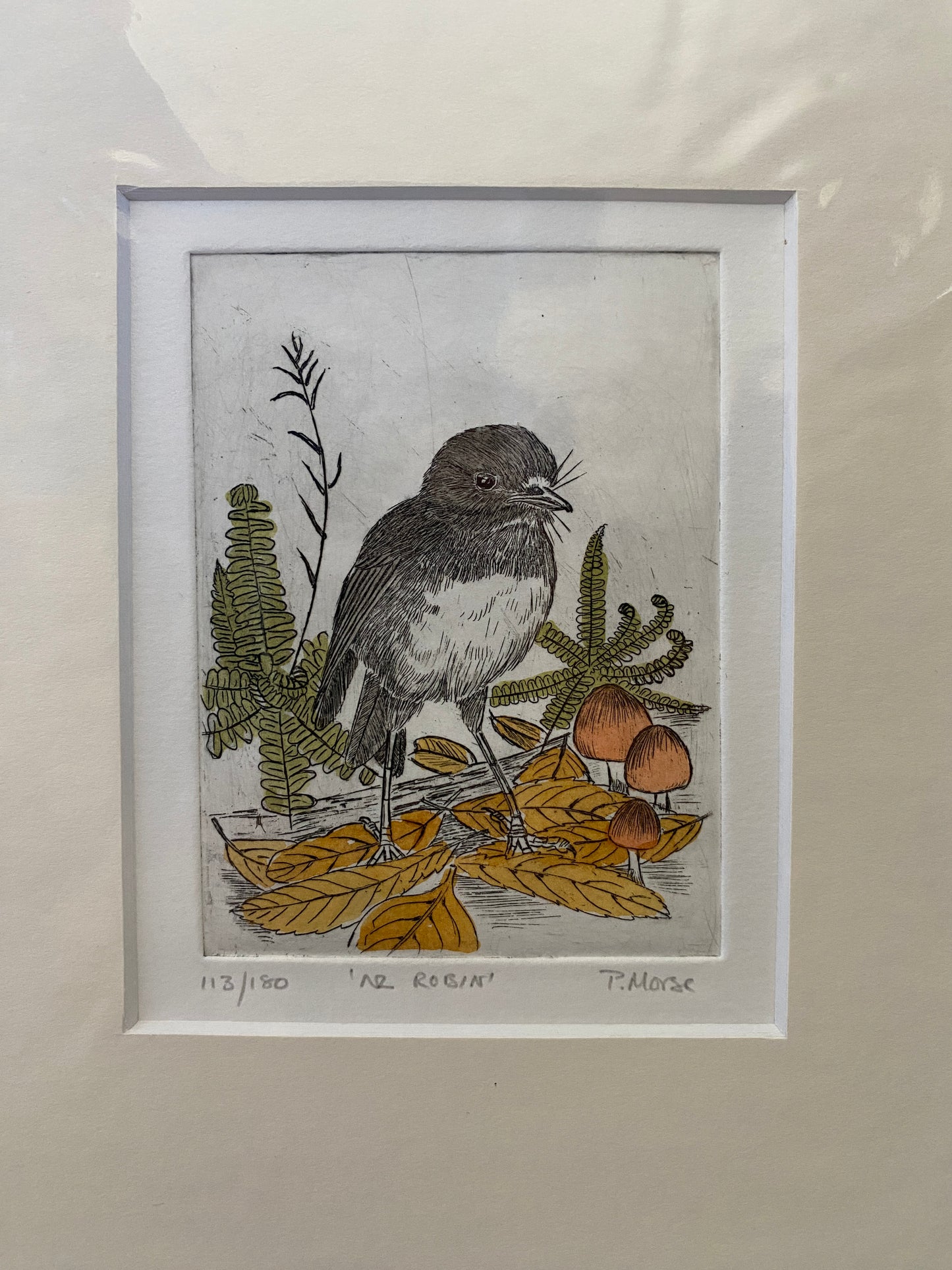 Etching on paper