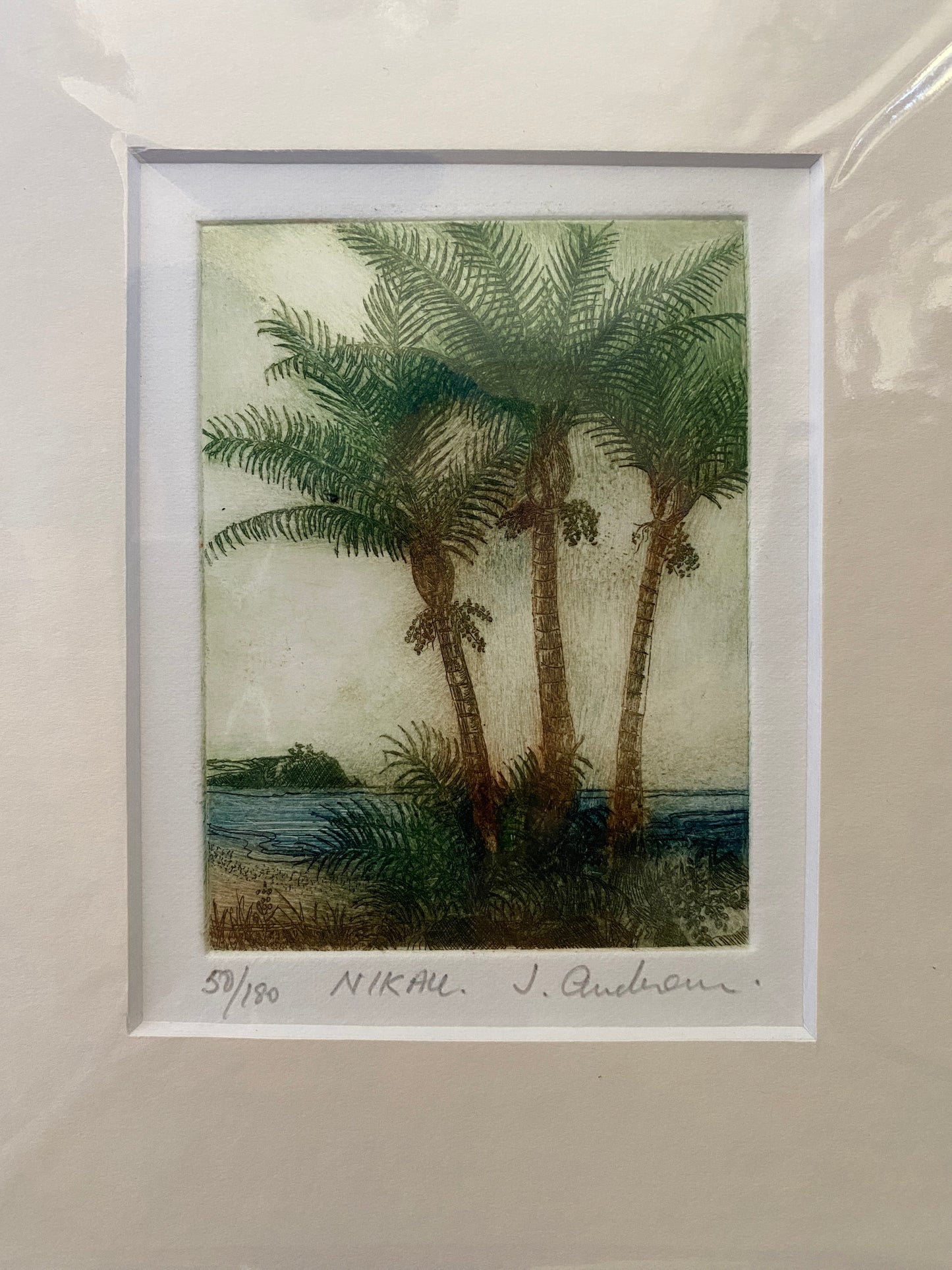 Etching on paper