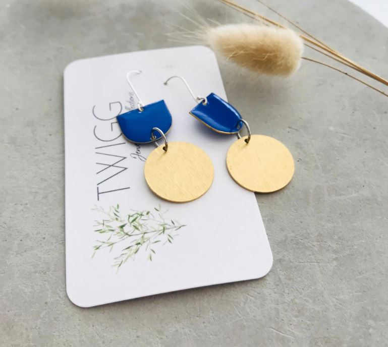 Kit Coin Earrings - Royal Blue
