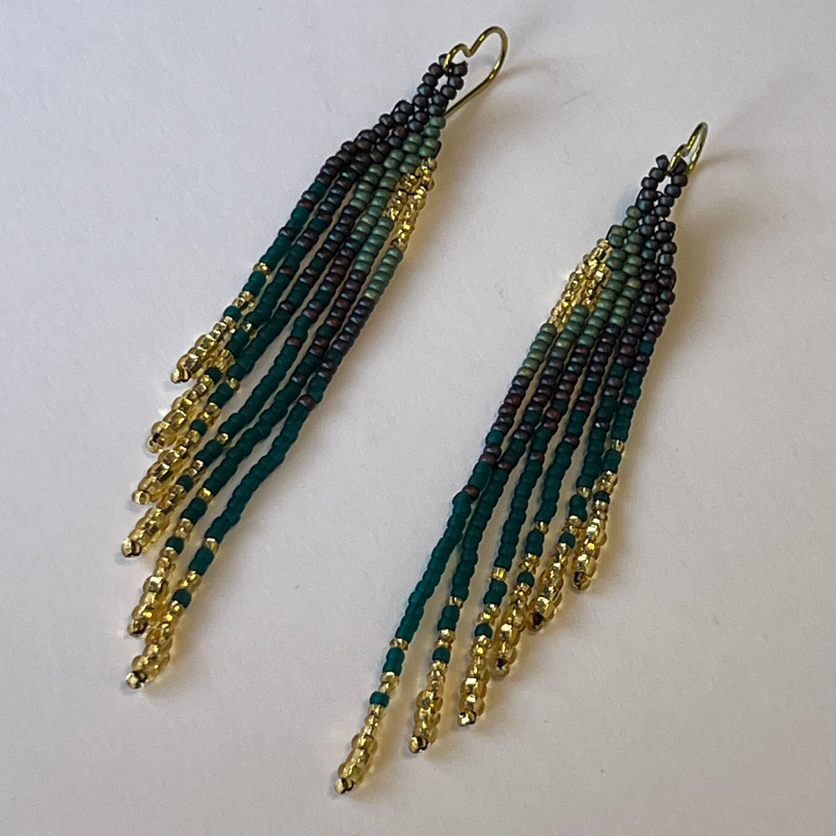 Moon Glow Mini Earrings - Peacock