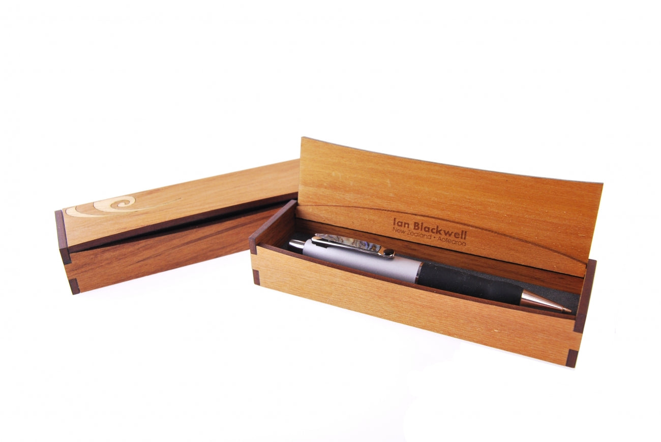 Paua Pen Friend in Rimu Box