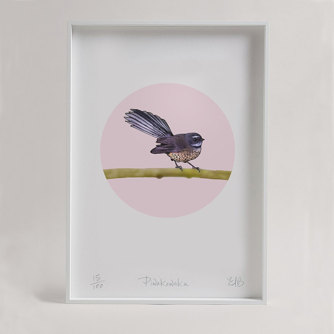 Piwakawaka - Unframed