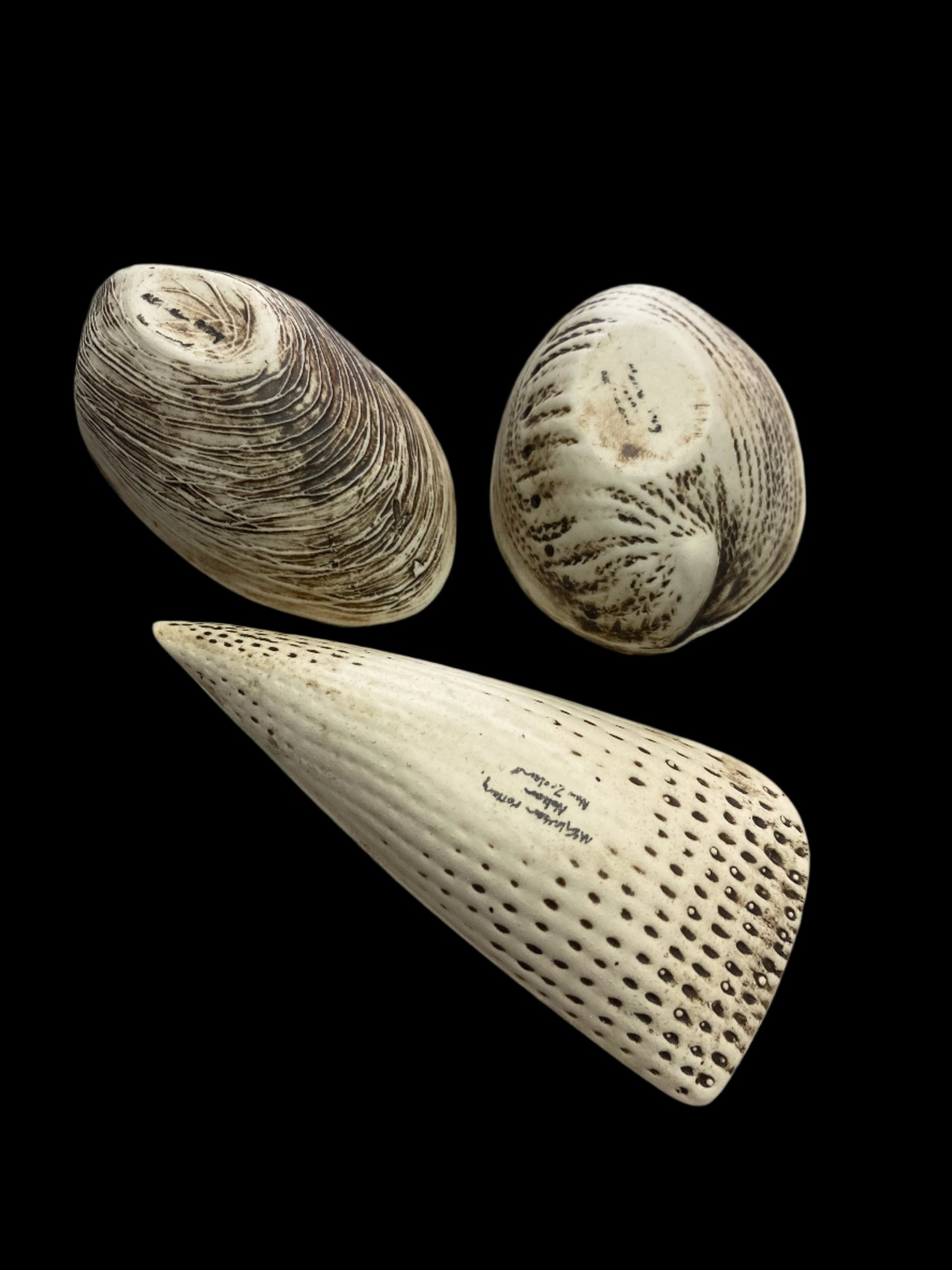 Set of 3 Dip Shells
