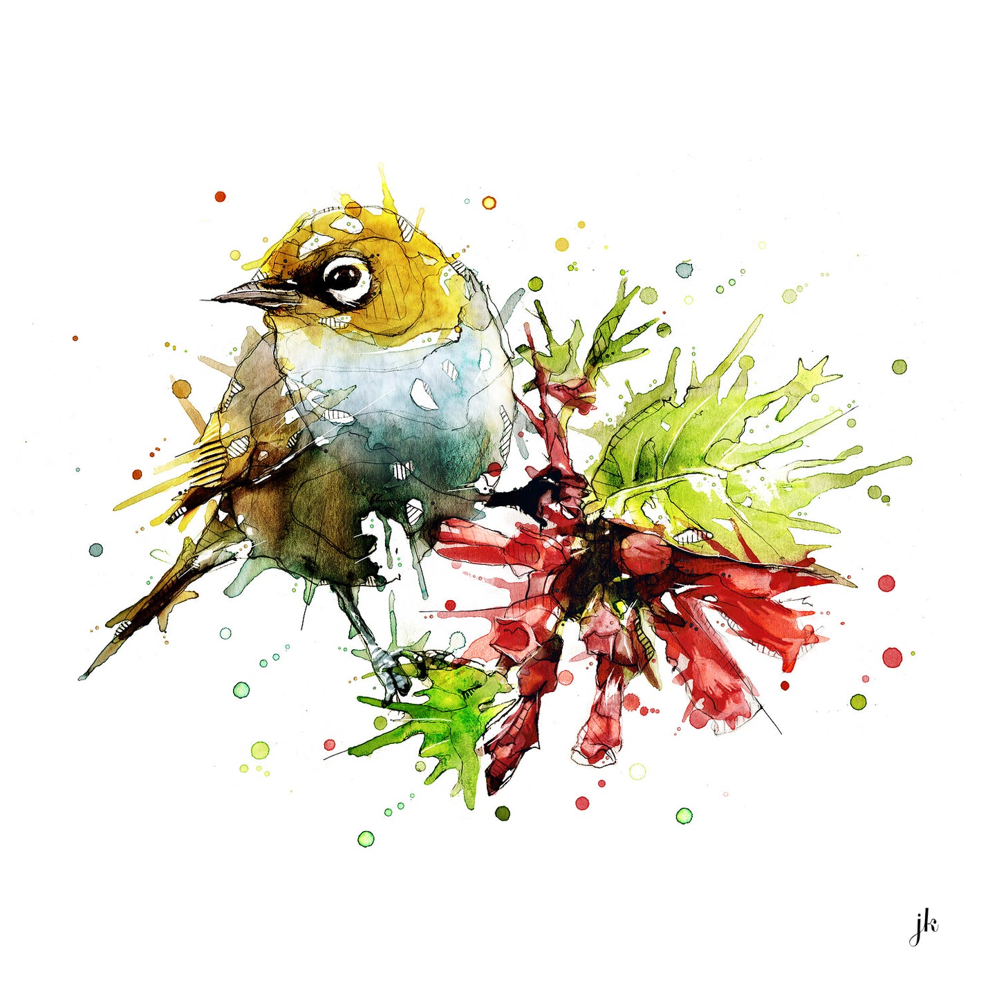 Silvereye - Open Edition Print - Unframed