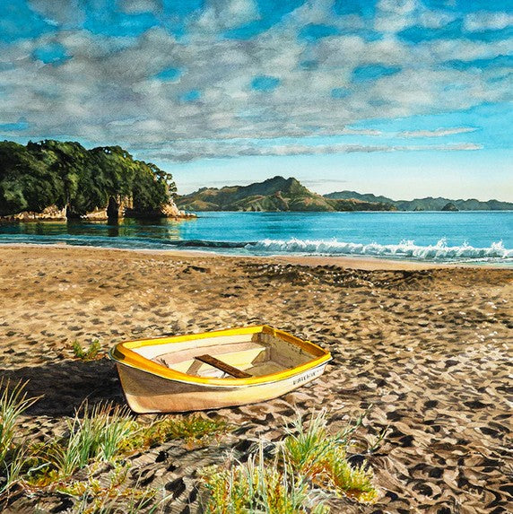 Summer Sunrise, Cooks Beach - Framed