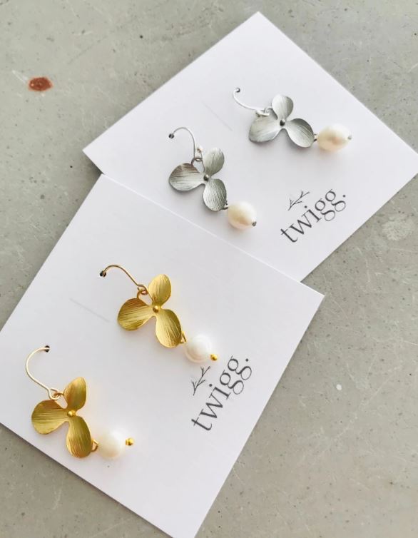 Three Leaf Earrings