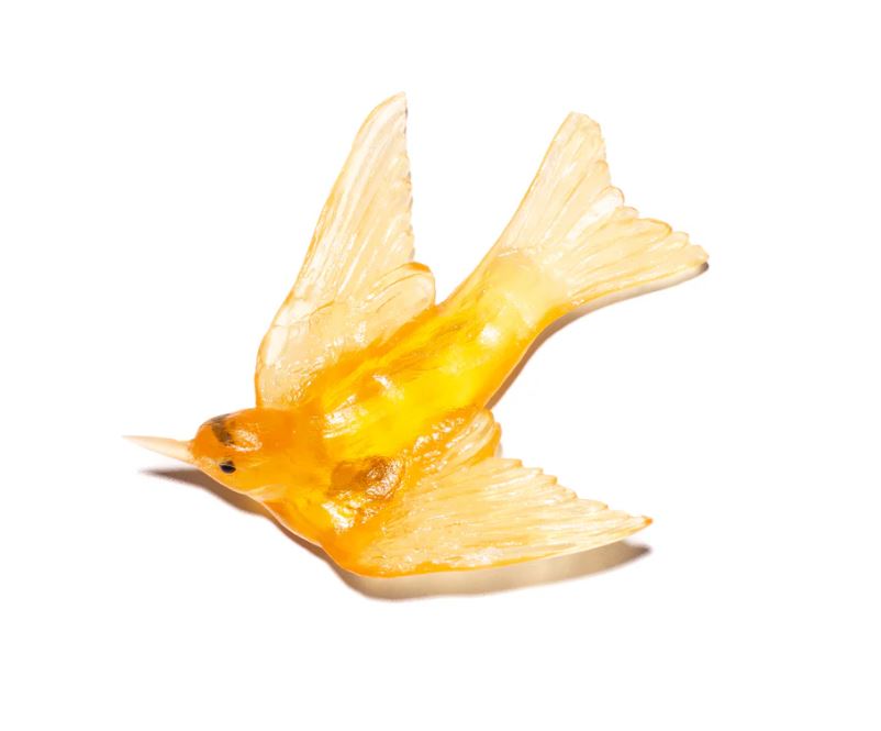 Warou/Swallow Glass Bird - Yellow