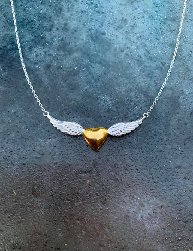 Winged Heart Necklace