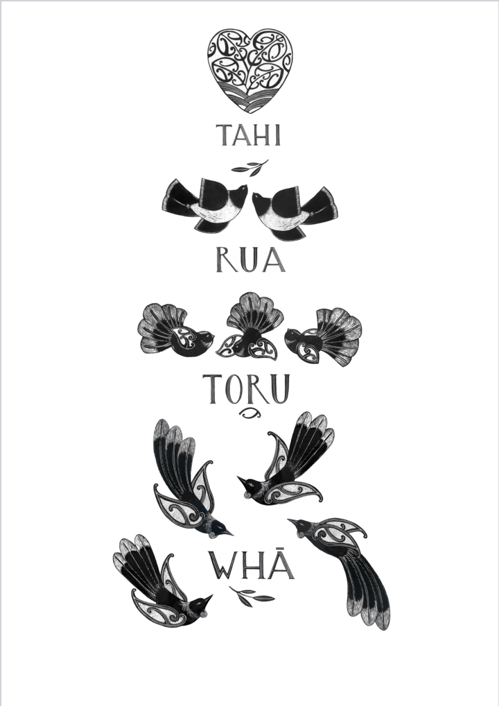 Tahi, Rua, Toru, Wha