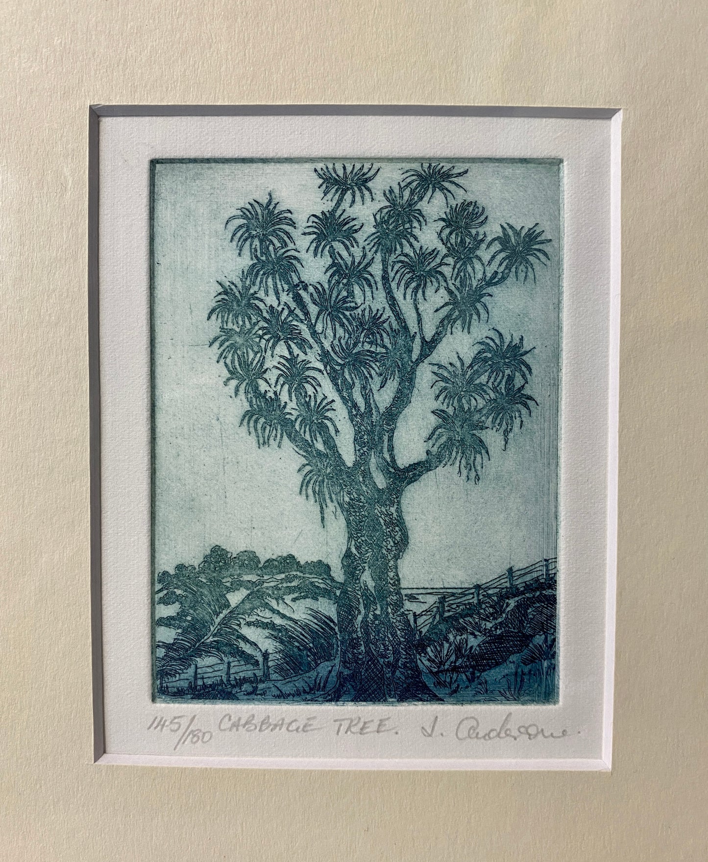 Etching on paper