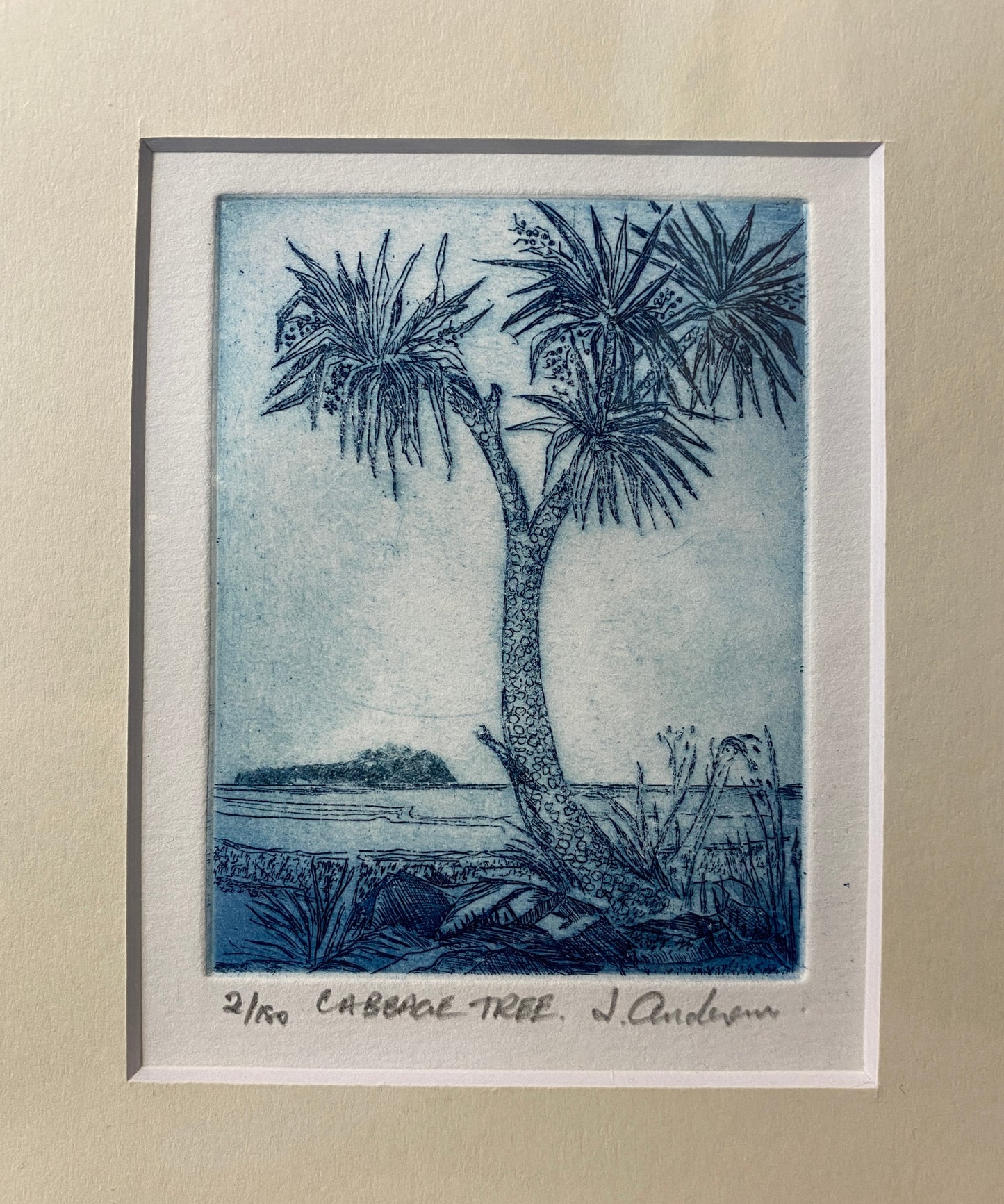 Etching on paper