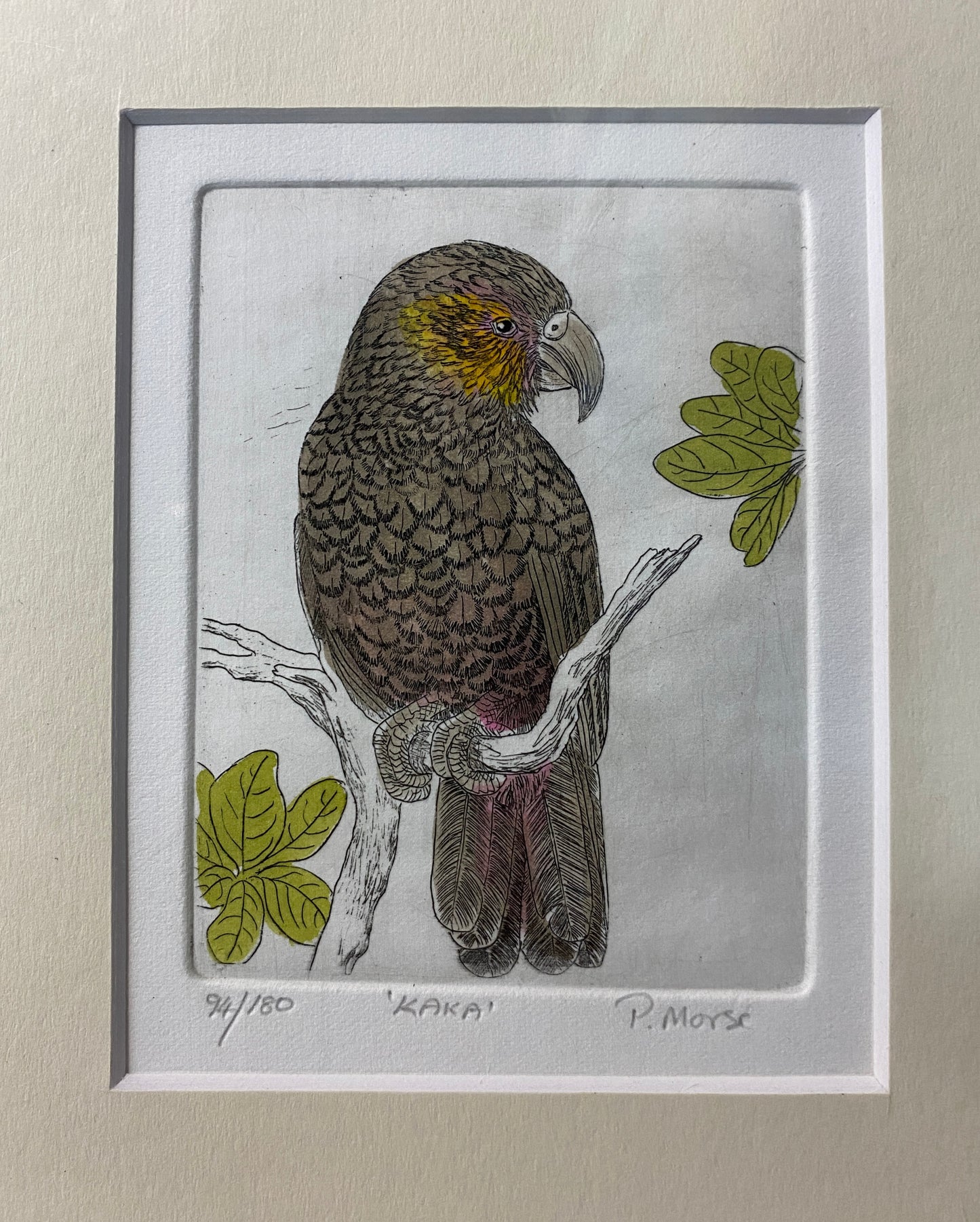 Etching on paper
