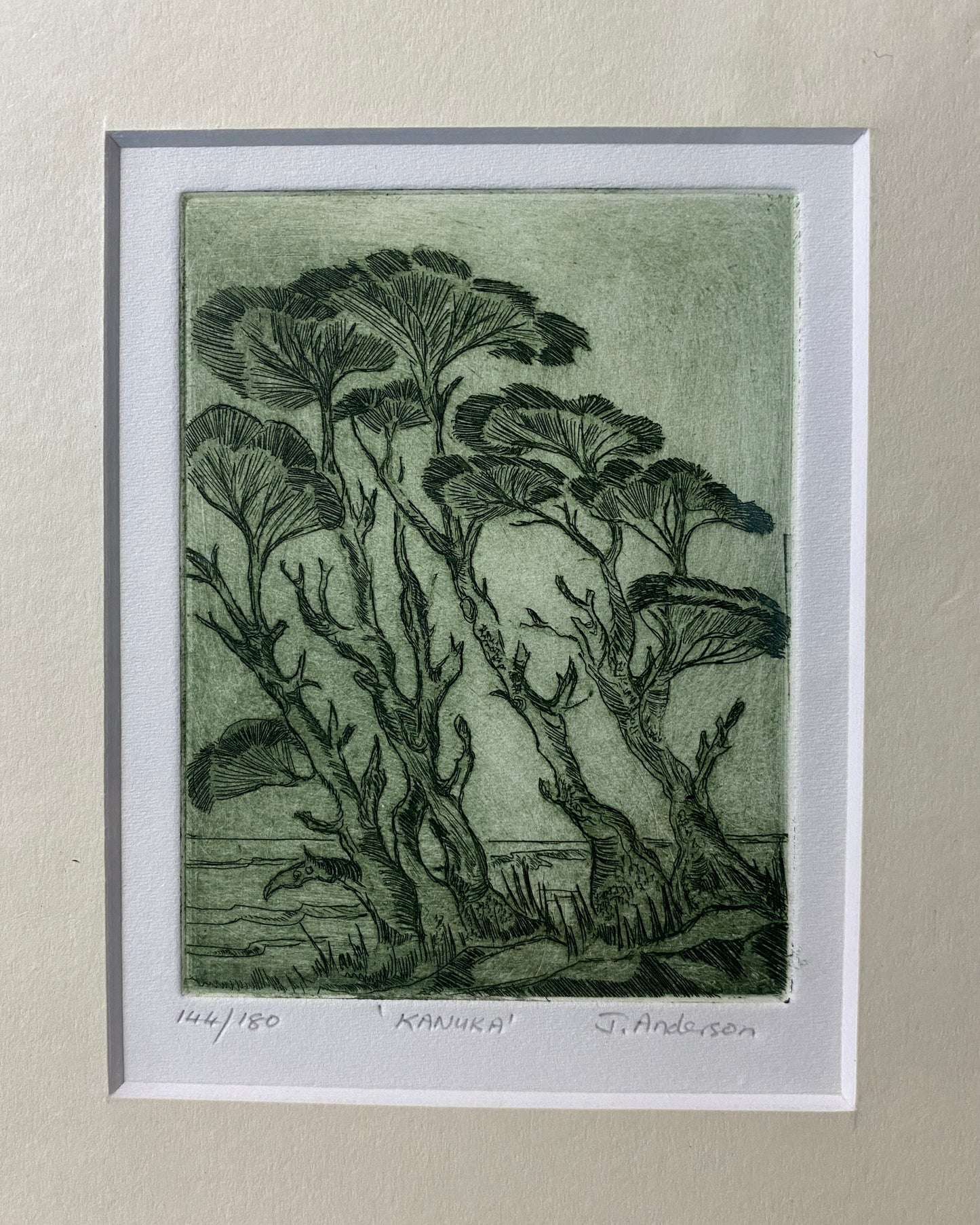 Etching on paper