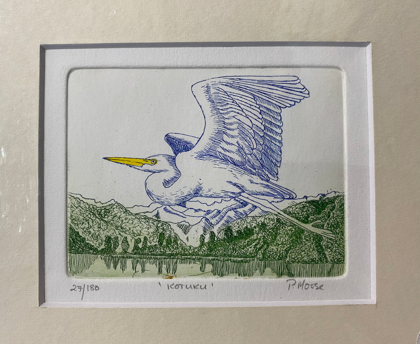 Etching on paper