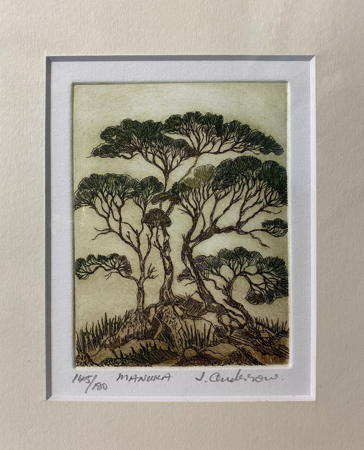 Etching on paper