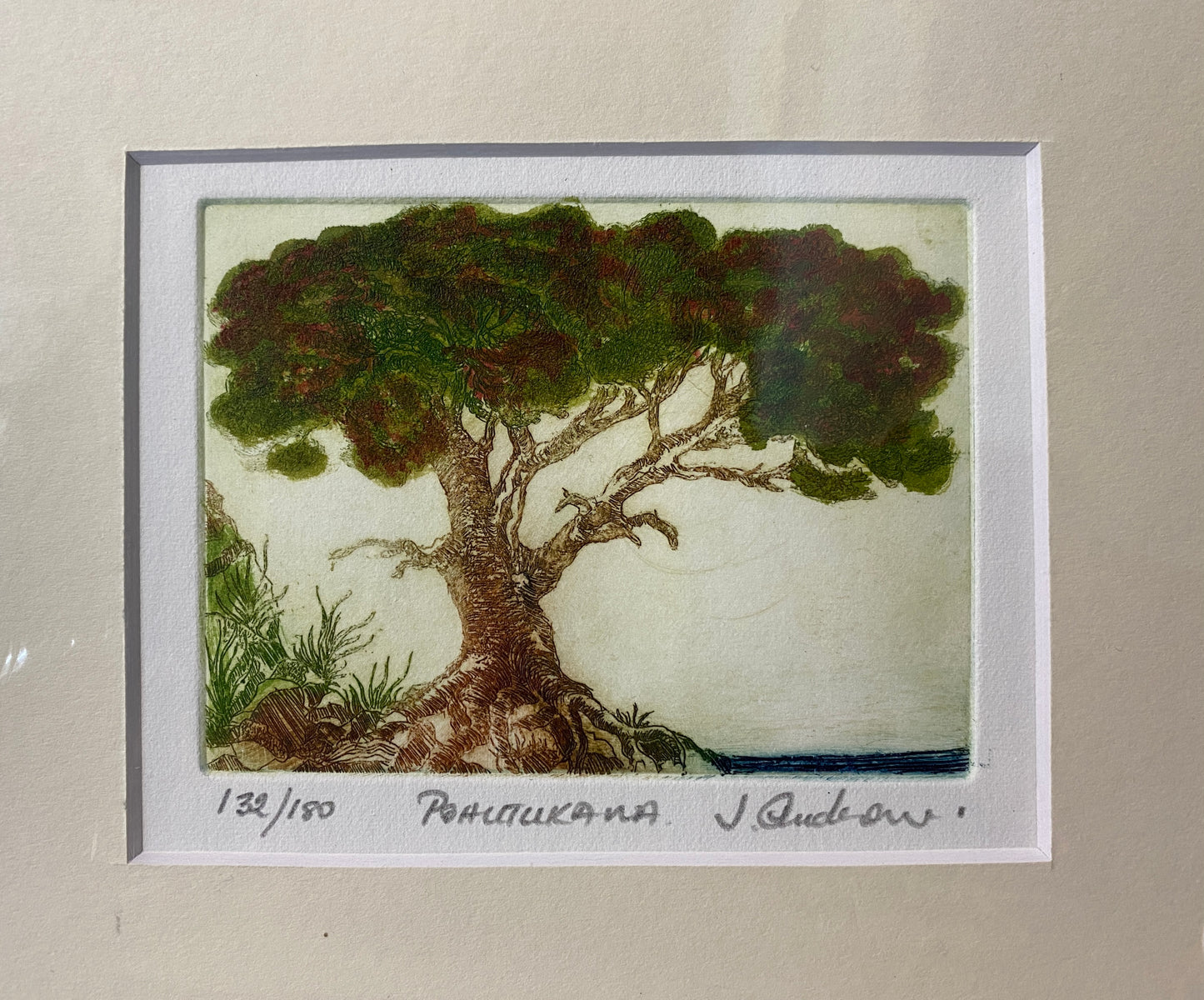 Etching on paper