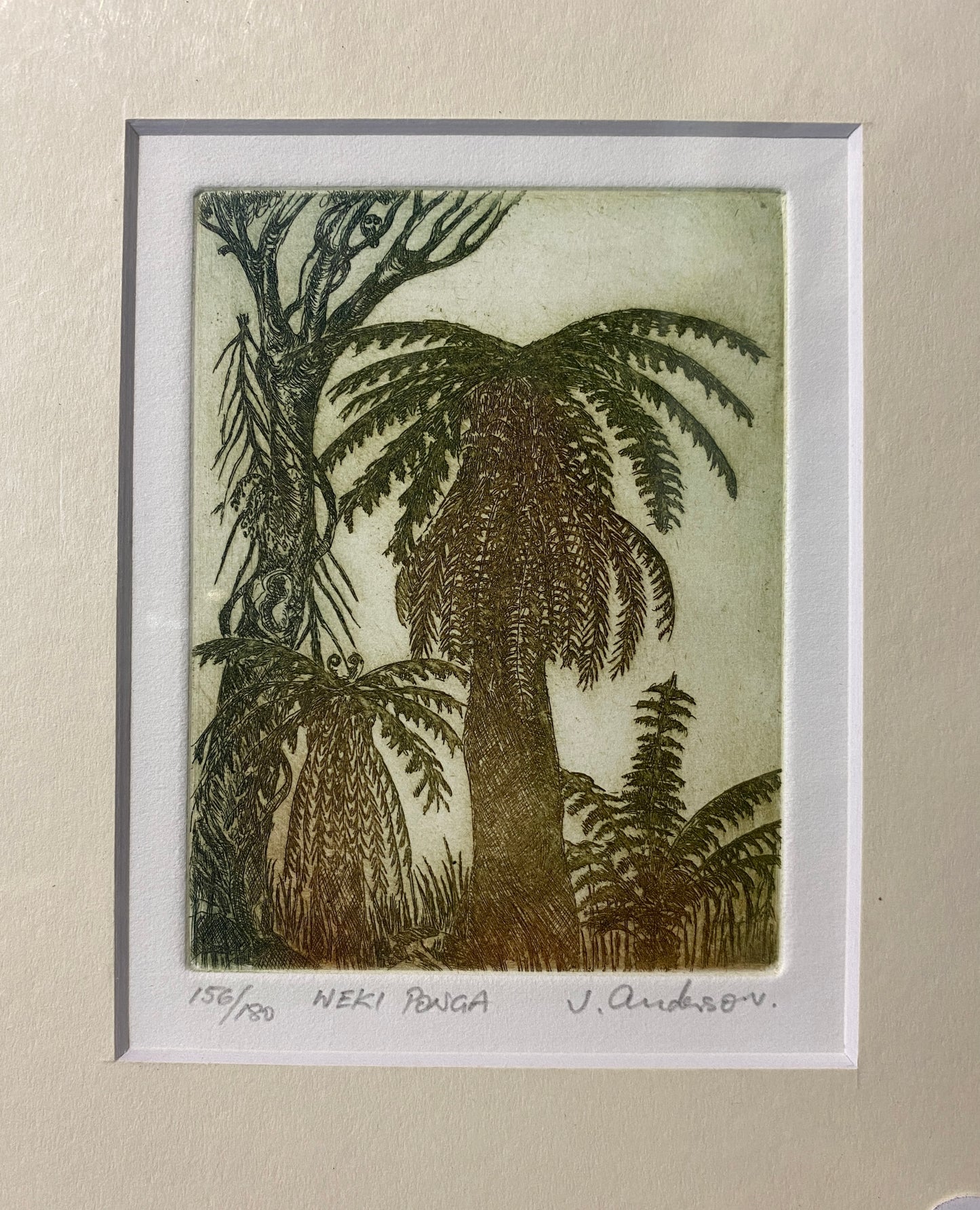 Etching on paper