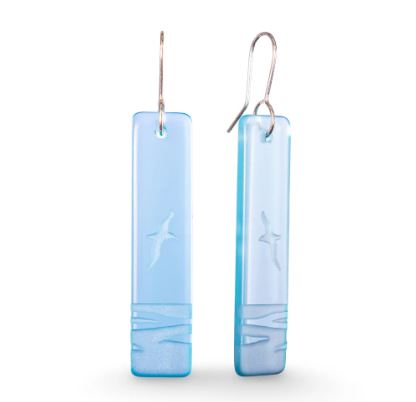 Albatross Earrings - Blue