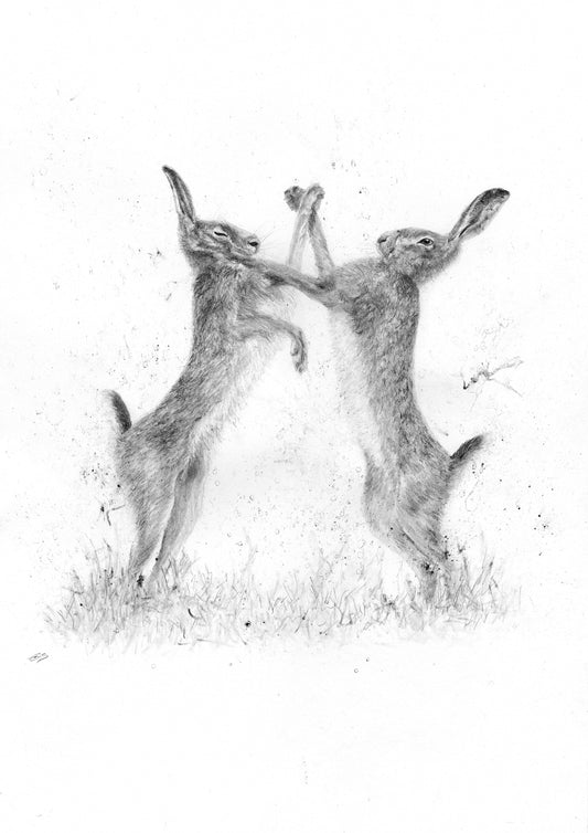 Boxing Hares