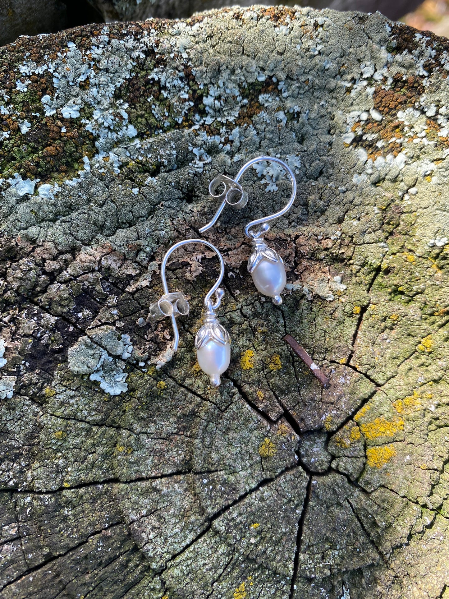Dainty Freshwater Pearl Earrings