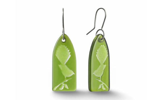 Glass Fantail Earrings