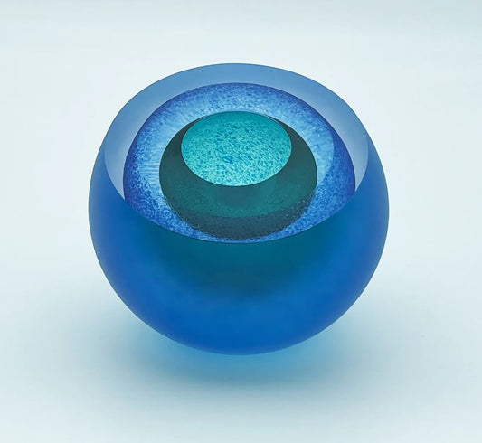 Frosted Double Bubble - Jade/Blue
