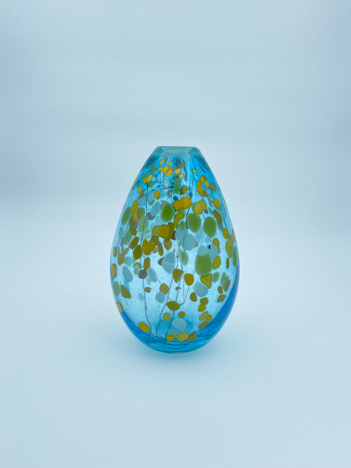 Teardrop Vase - Turquoise Kowhai
