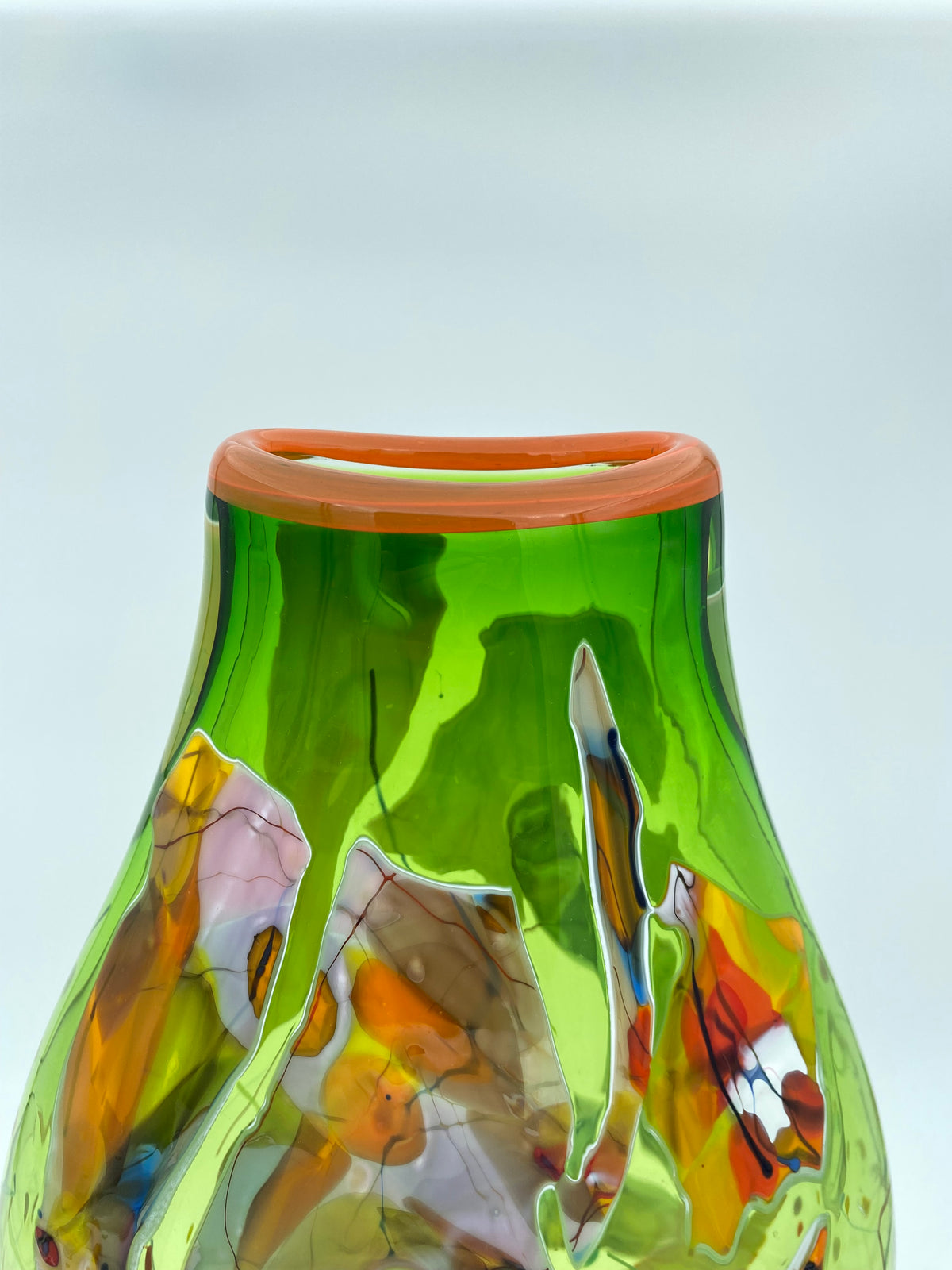 Oval Shard Vase - Reseda Green