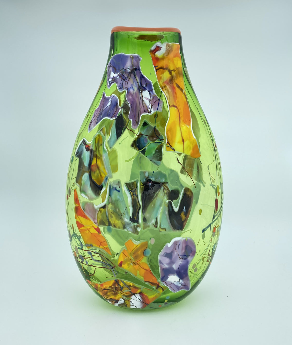 Oval Shard Vase - Reseda Green