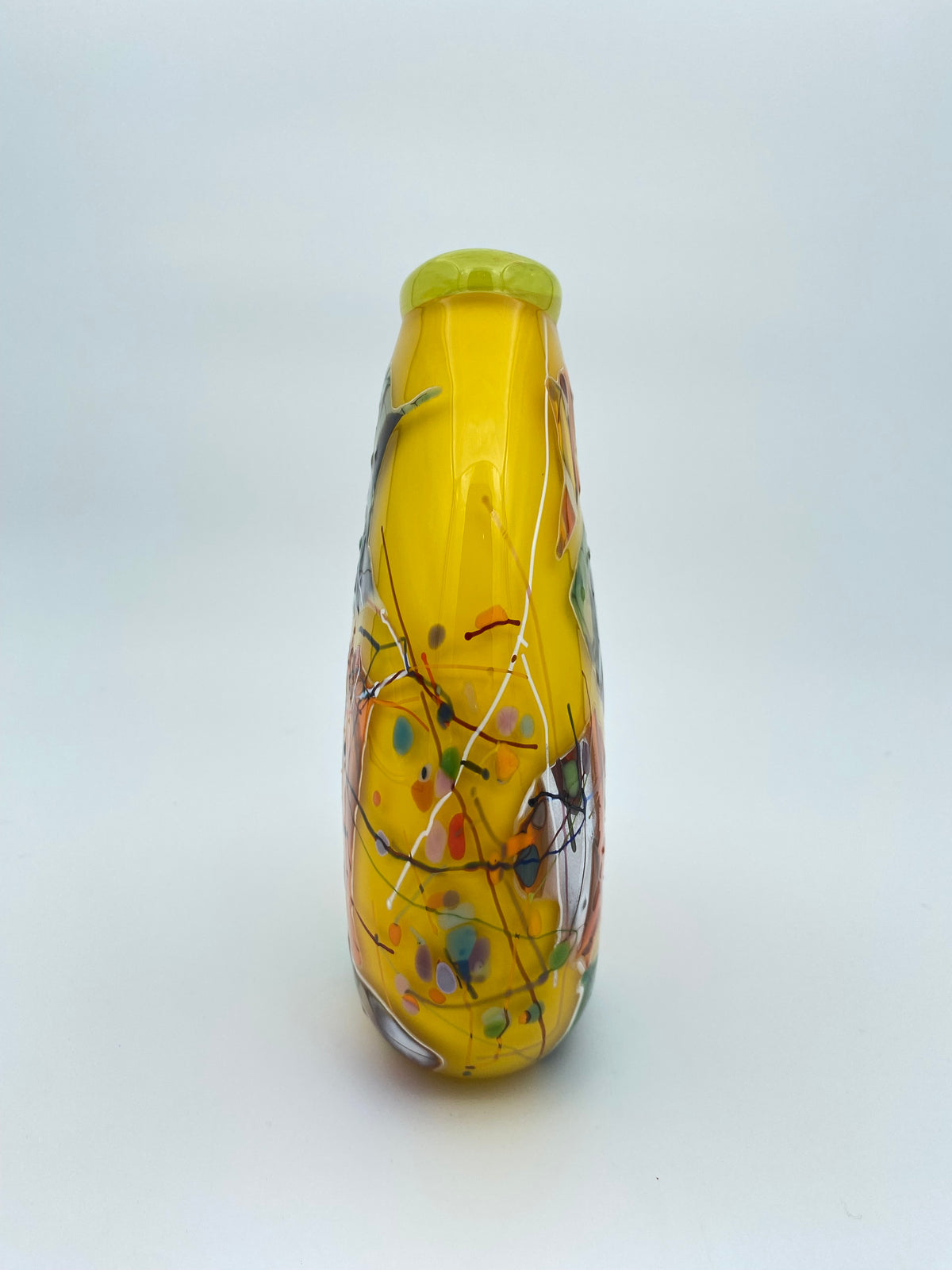 Oval Shard Vase - Opal Canary Yellow