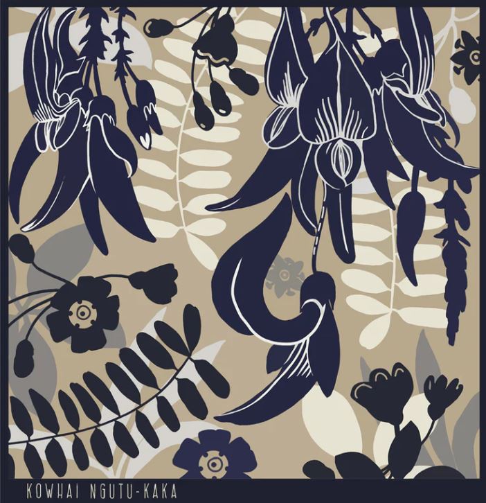 Kowhai Ngutu-Kaka - Framed
