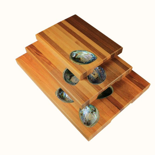 Paua Shell Platter - Single Shell - Rimu