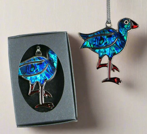 Pukeko - Paua Decoration - NZ Icon