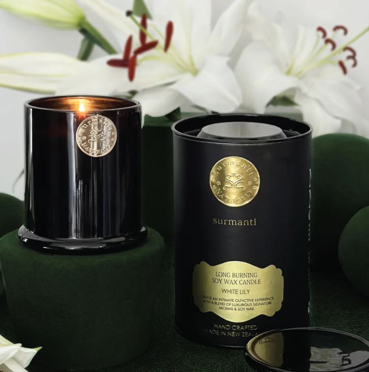 White Lily - Soy Long Burning Candle